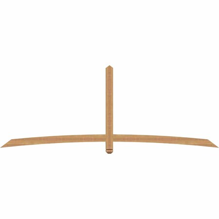 Ekena Millwork Bellingham Timber Gable Bracket, Western Red Cedar, 108"W x 40"H x 3 1/2"D x 3 1/2"F, 9/12 Pitch GBW108X40X0404BEL00SWR